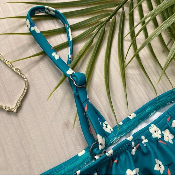 Billabong πβοΈ Sea Green Girlsβ Floral Bikini πΊπΉππ«§ - Picture 10 of 12